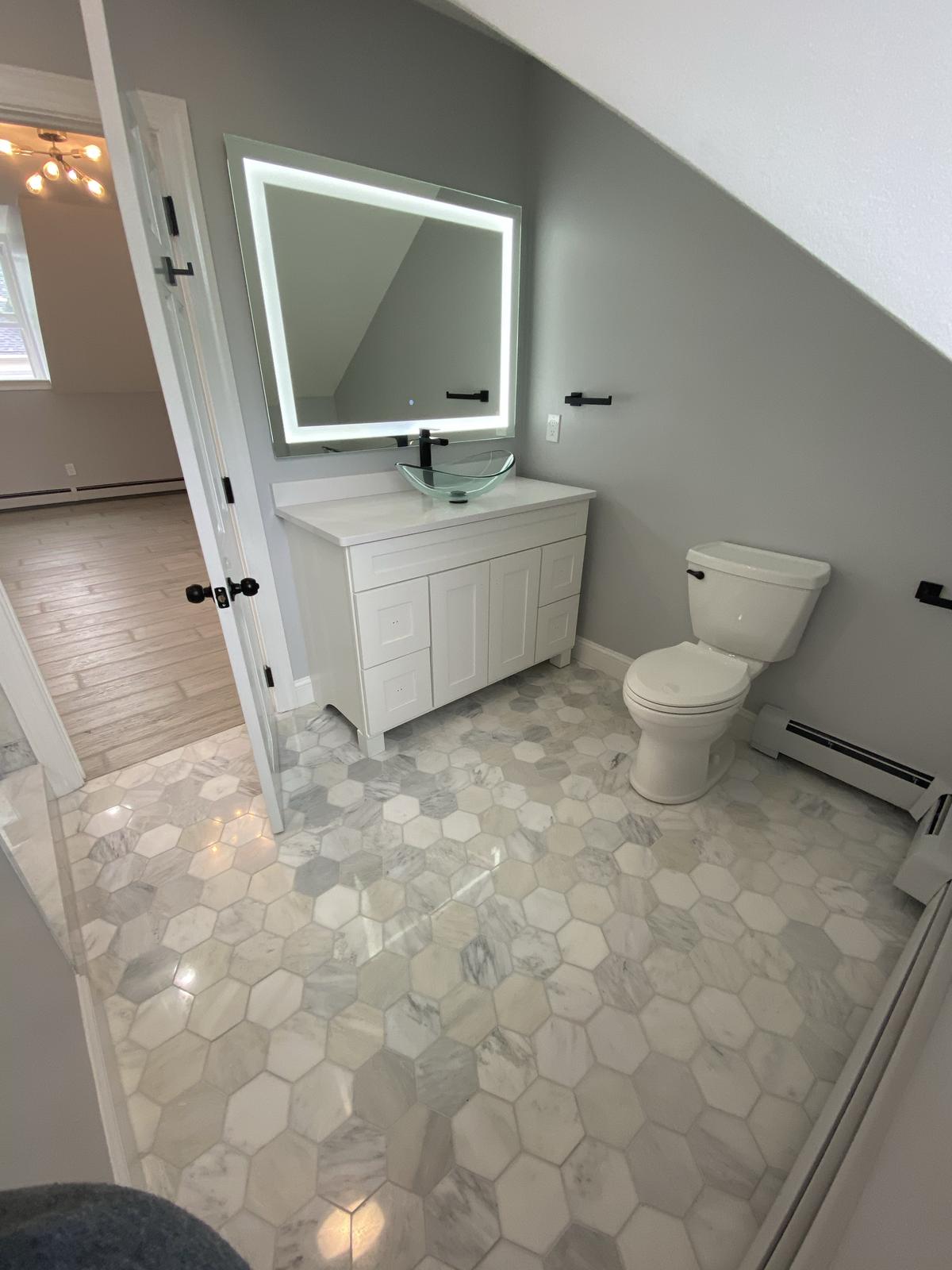 Finished residential interior