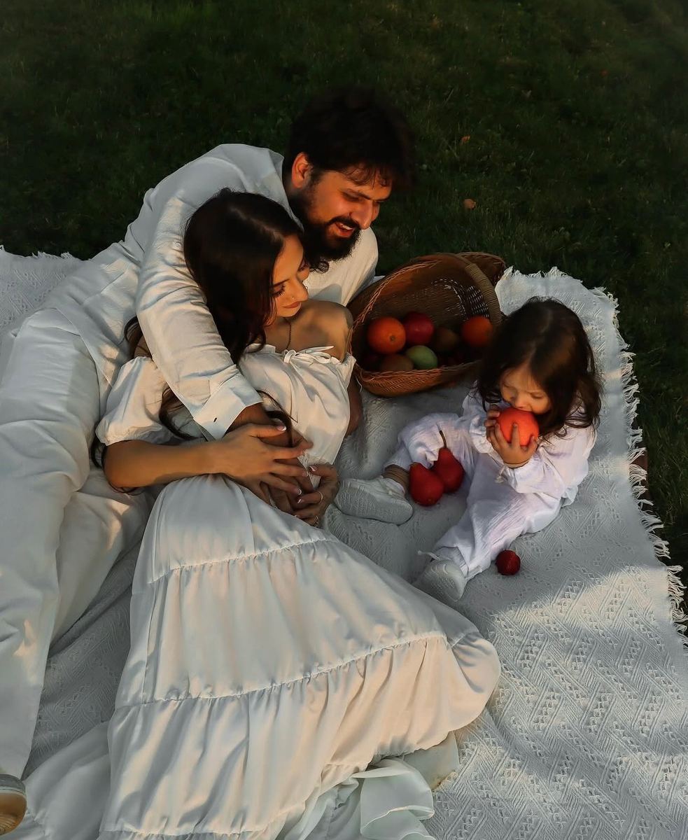 George French with his family
